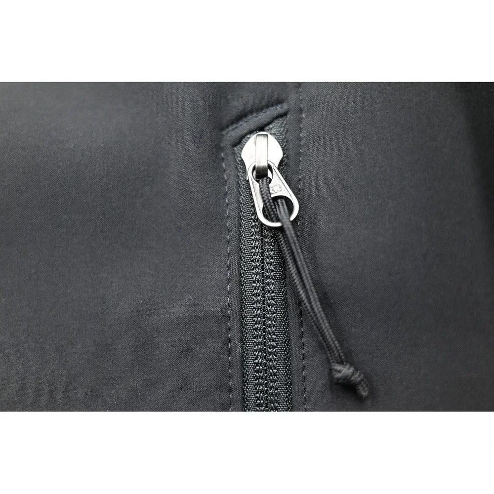 The North Face Mens T183 Softshell Jacket Black Cream Colorblock Full Zip Small